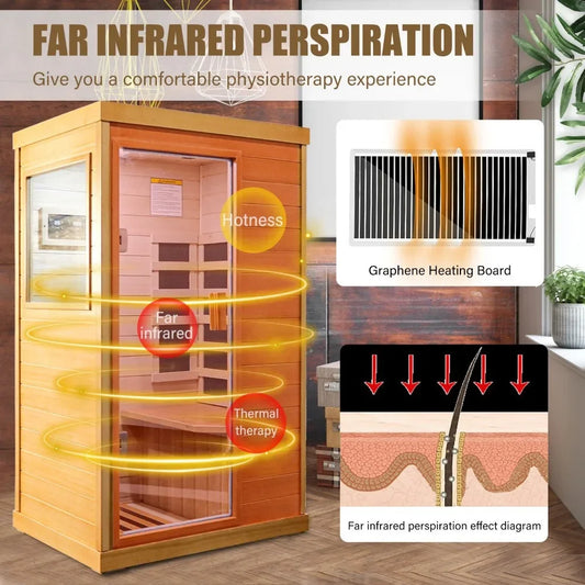 Infrared Home Sauna Room Far Infrared Heating Dry Sauna