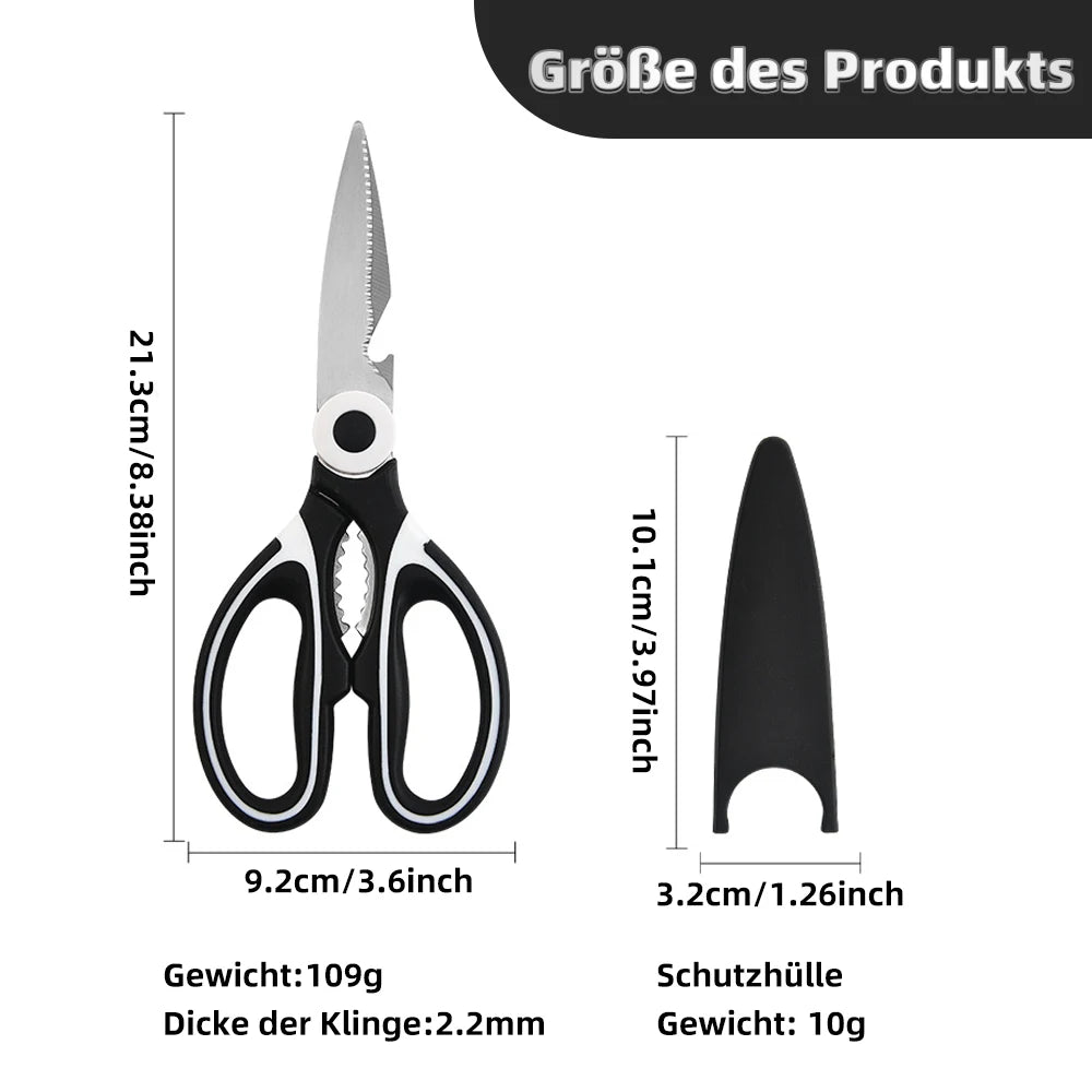 Stainless Steel Kitchen Scissors Multi Purpose Shears Meat