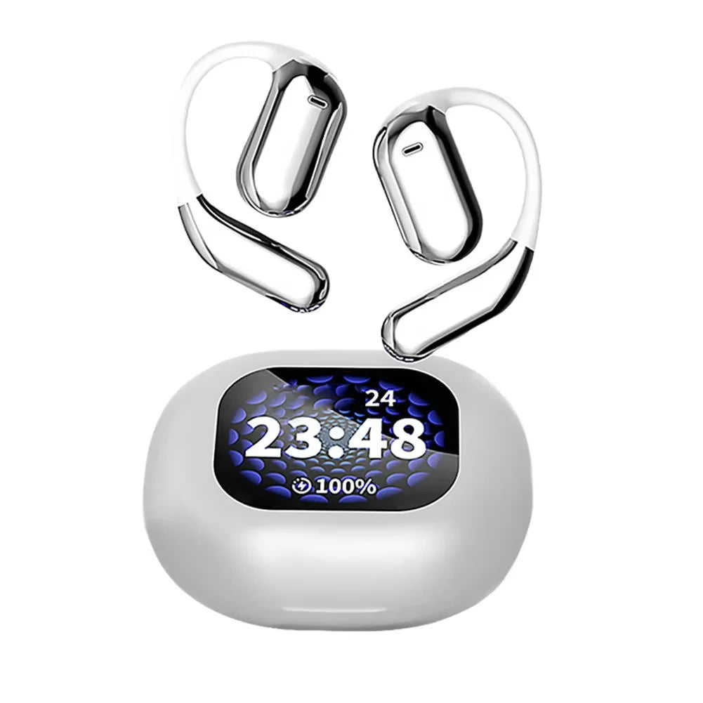 SK OWS Headphones V5.4 Bluetooth Wireless Earphones Sports Noise Reduction Waterproof Earhooks Headset Intelligent Touch Screen