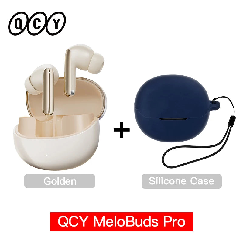 QCY MeloBuds Pro ANC Wireless Bluetooth Earphones 46dB Hybrid ANC Hi-Res LDAC Bluetooth 5.3 Earbuds 6 Mic 34H Playtime