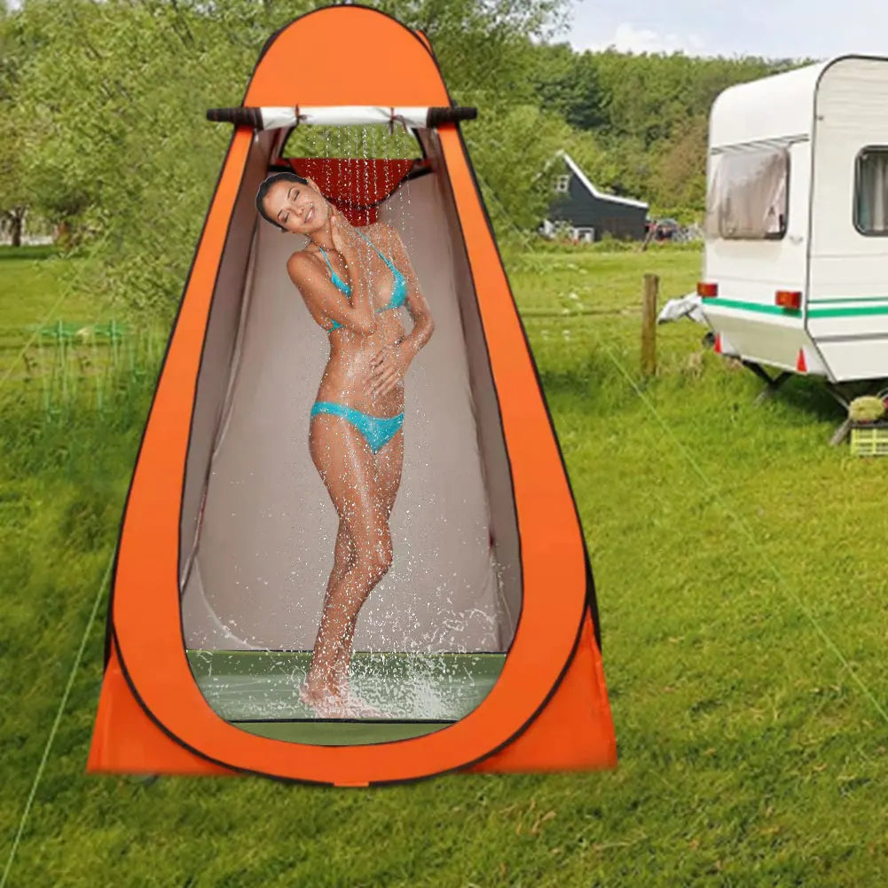 Foldable Shower Base With Drain Hose For RV Camping Outdoor