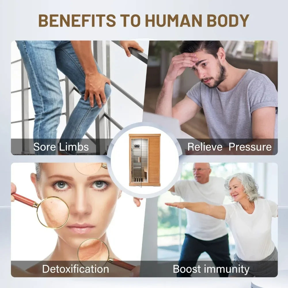 Infrared Home Sauna Room Far Infrared Heating Dry Sauna