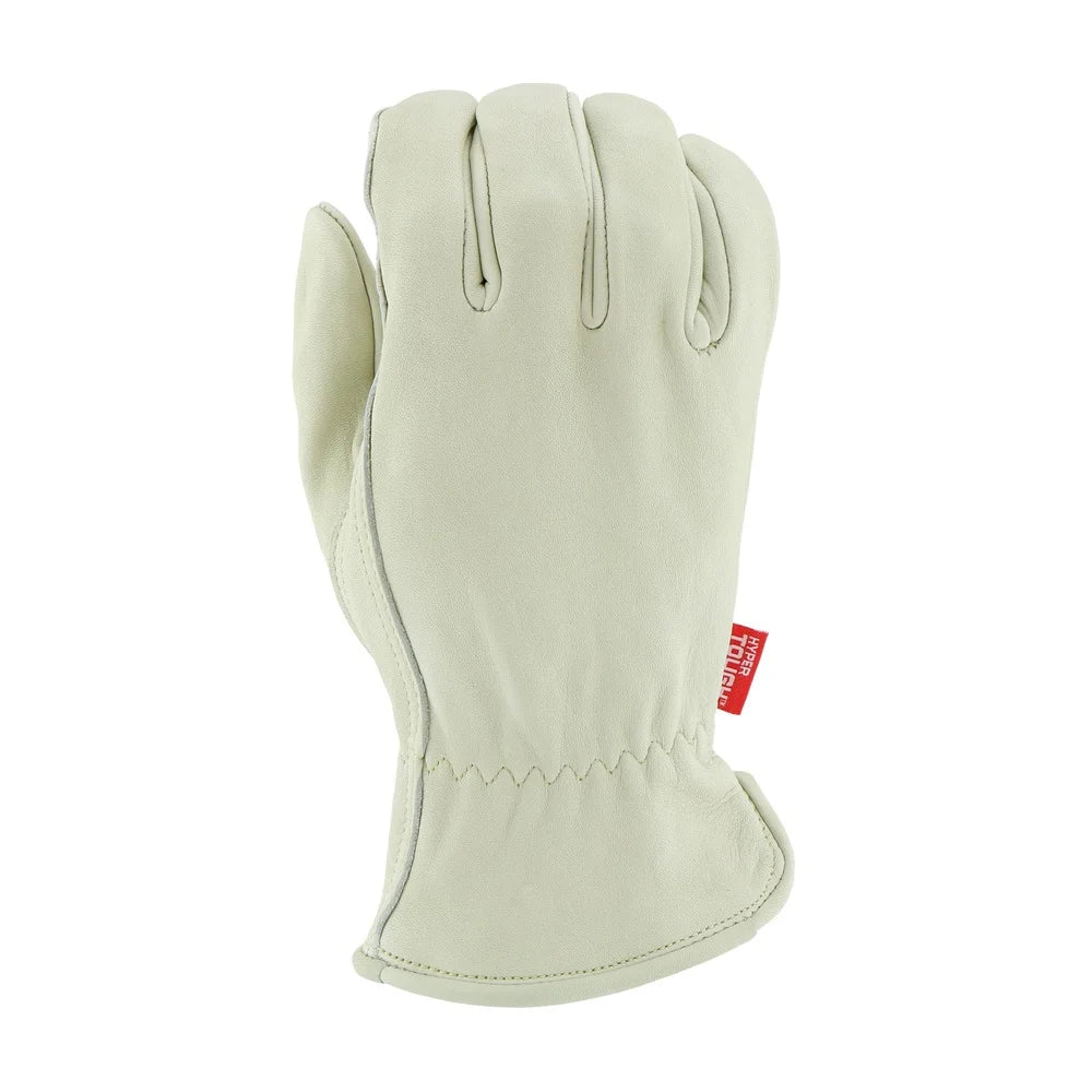 Premium Cowhide Leather Work Gloves Water Resistant Durable