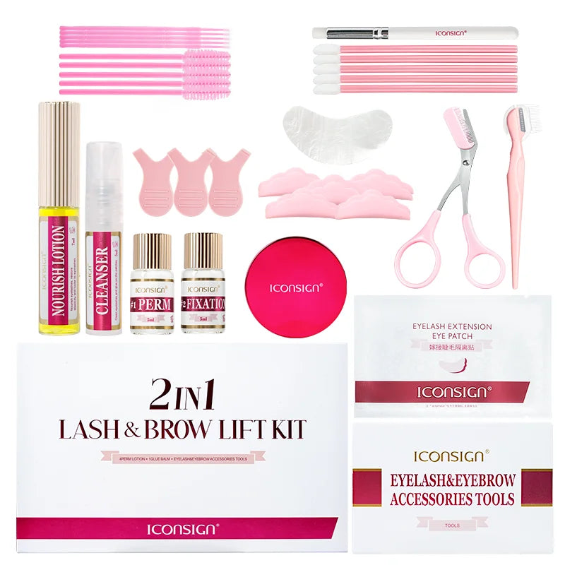 IconSign 2in1 Professional Lash And Brow Lift Kit Mascara