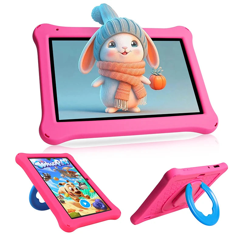 ATMPC 10.1 Inch Kids Tablet Android 14, 6GB RAM 32GB ROM, Eye Protection Screen, WiFi 6, iWawa Parental Control Tablet PC