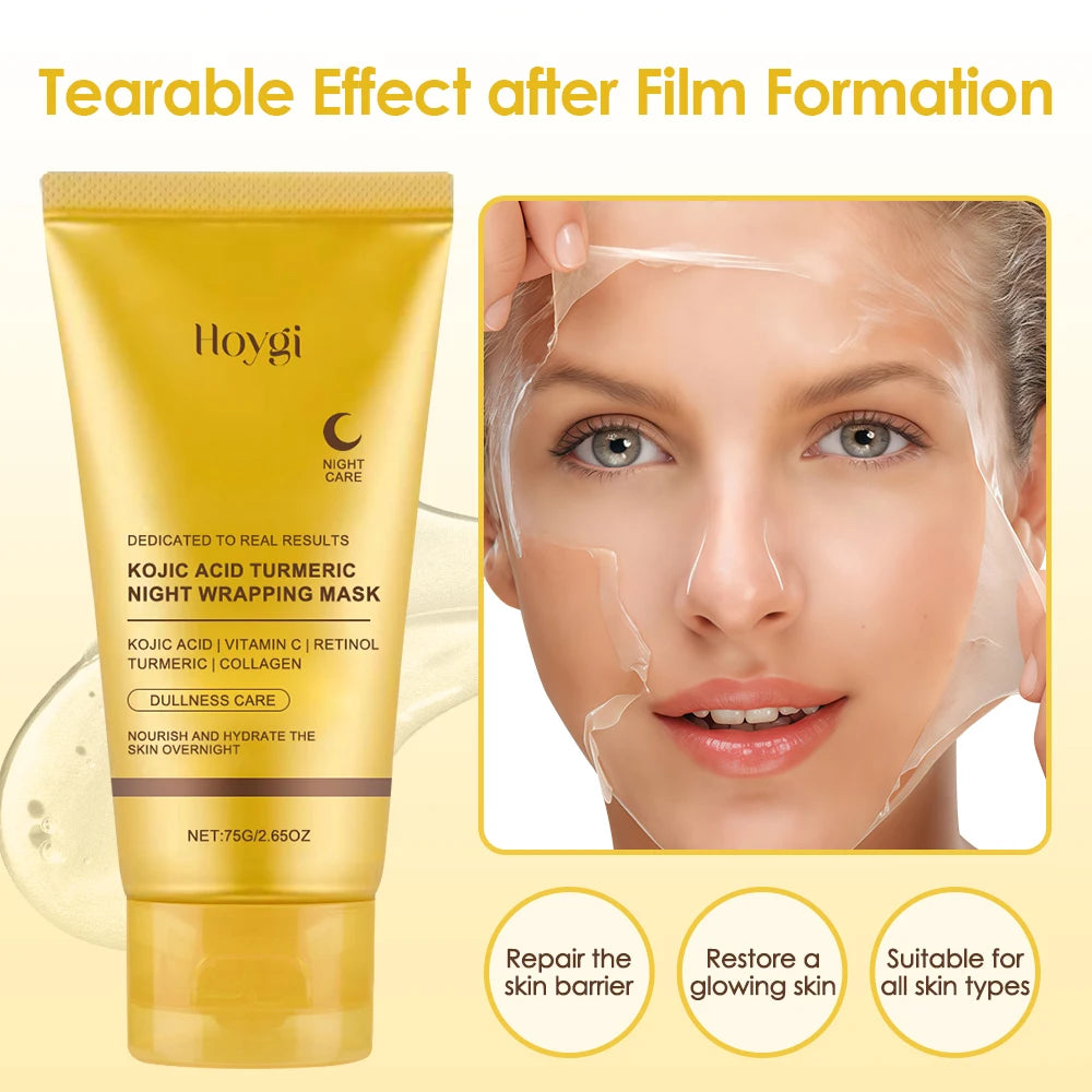 Kojic Turmeric Overnight Peel Mask Glowing Firm Skin 75g