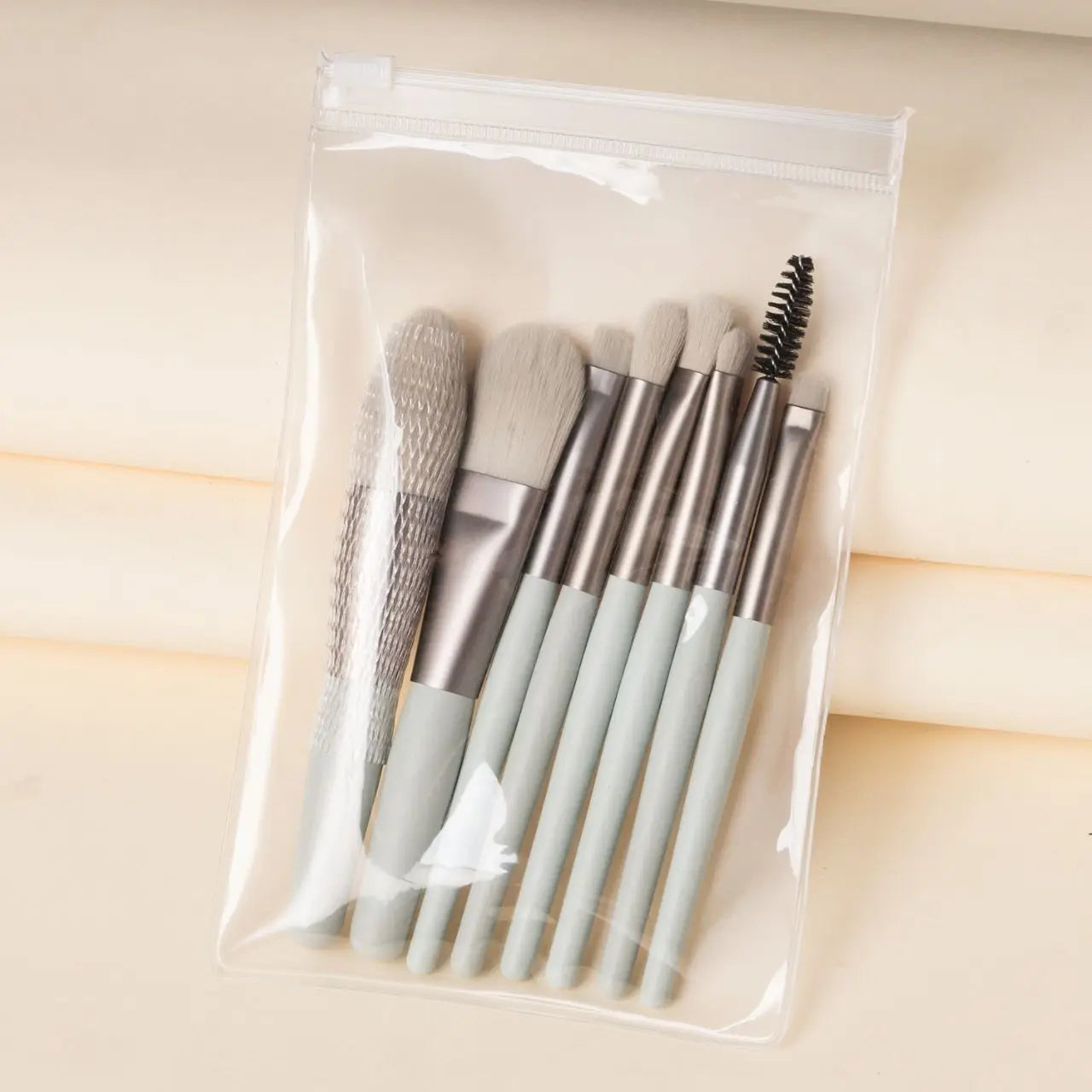 8 Piece Foundation Macaron Makeup Brush Set Concealer Blush