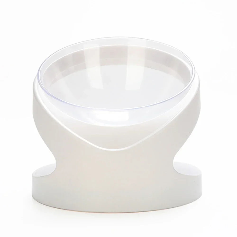 High Foot Cat and Dog Bowl with Neck Protector Anti Overturning and Binaural Pet Feeding Cup