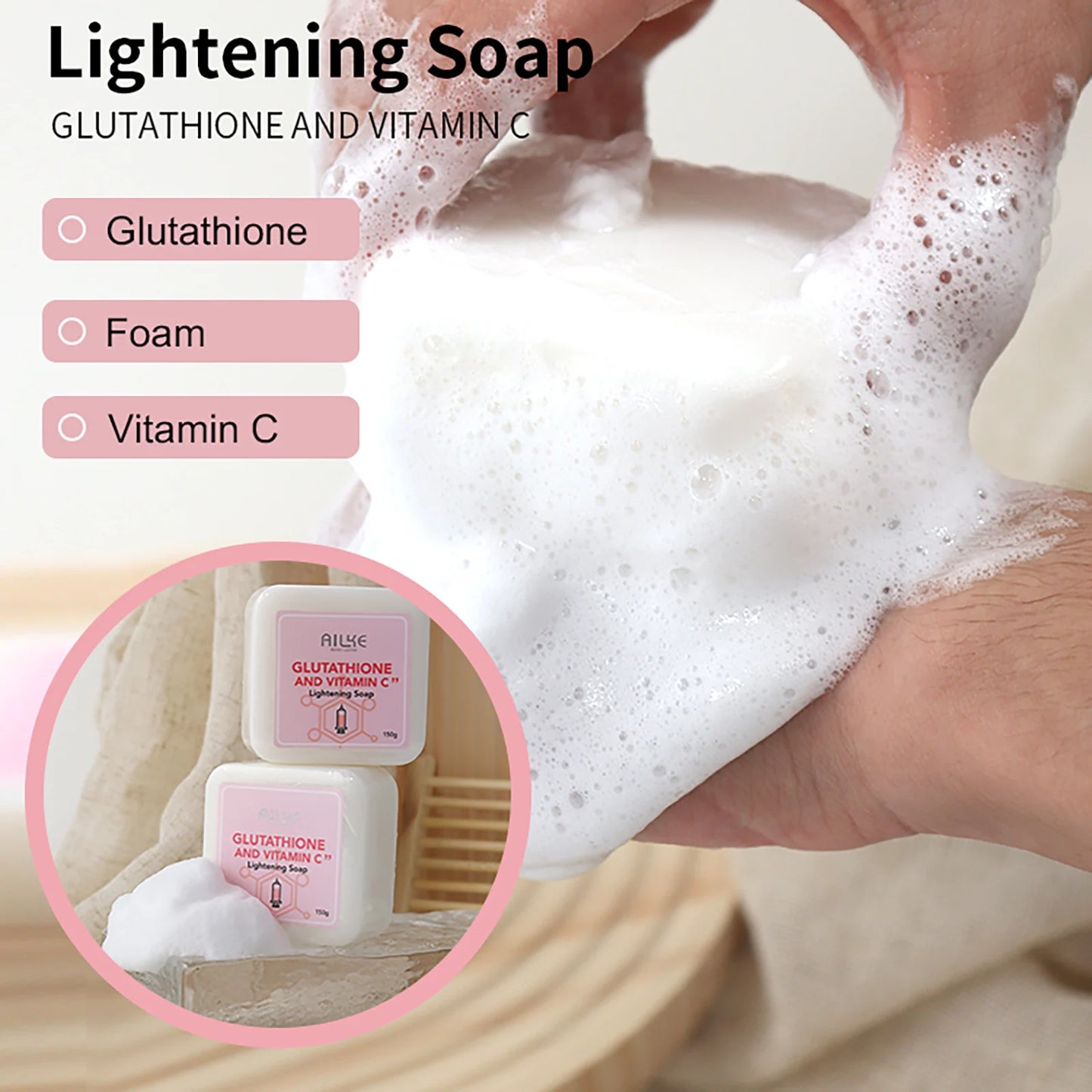 Ailke Whitening Lotion Glutathione Vitamin C Facial Set