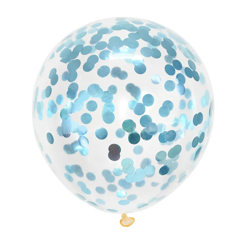 Gold Confetti Latex Balloons 5 10 20pcs Glitter Clear Transparent Helium Balloons for Wedding and Baby Shower
