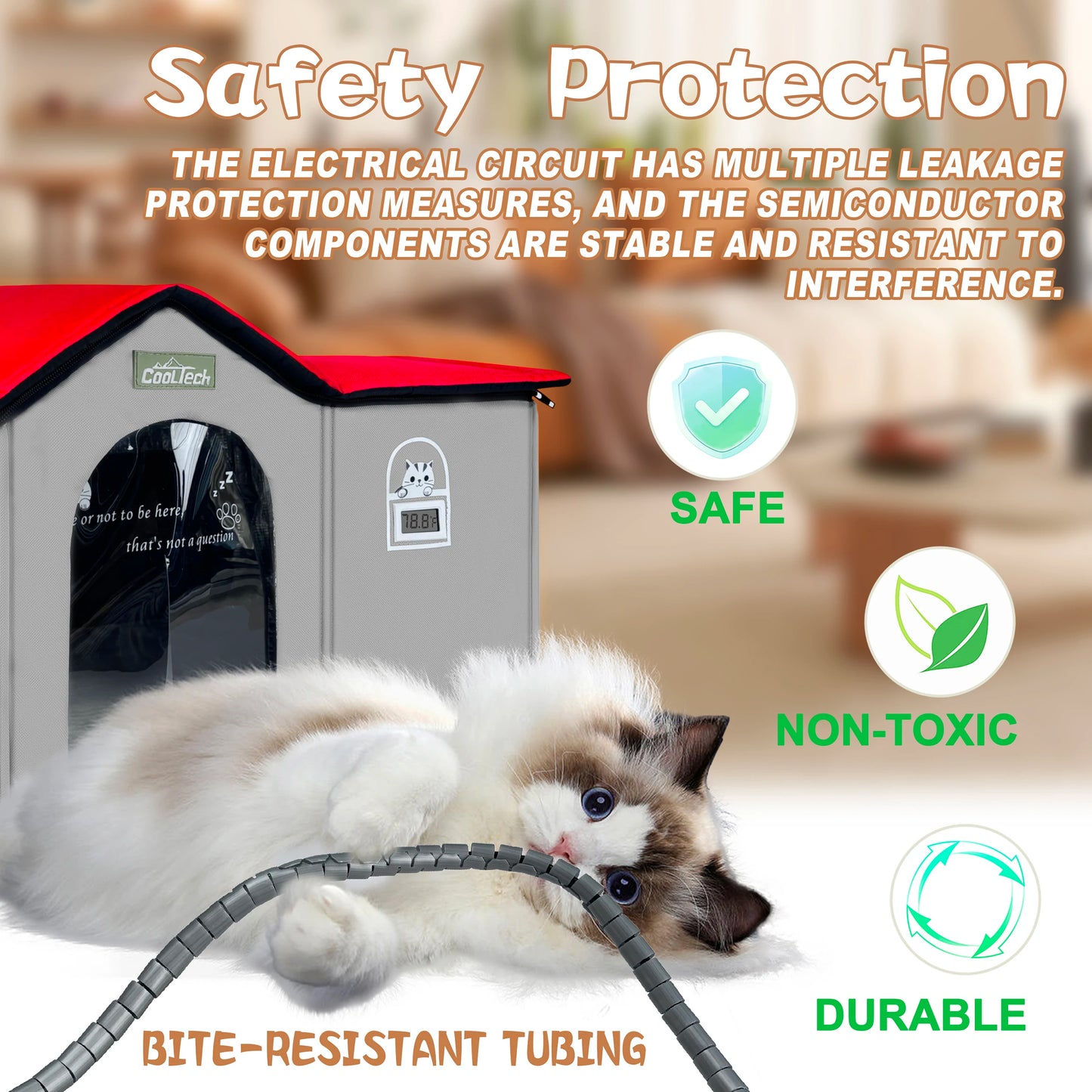 Smart Pet AC House - Auto Climate Control Cabin for Dogs Cats | Energy Efficient Quiet,Scratch-Proof Design