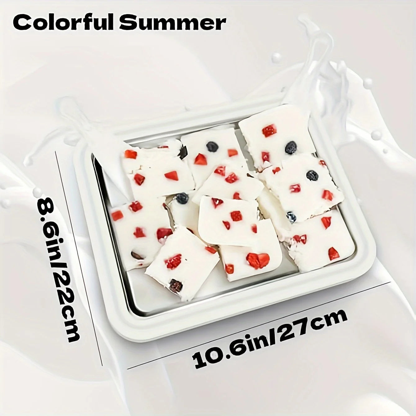 Portable Ice Cream Roll Maker Stainless Steel 2 Scoops