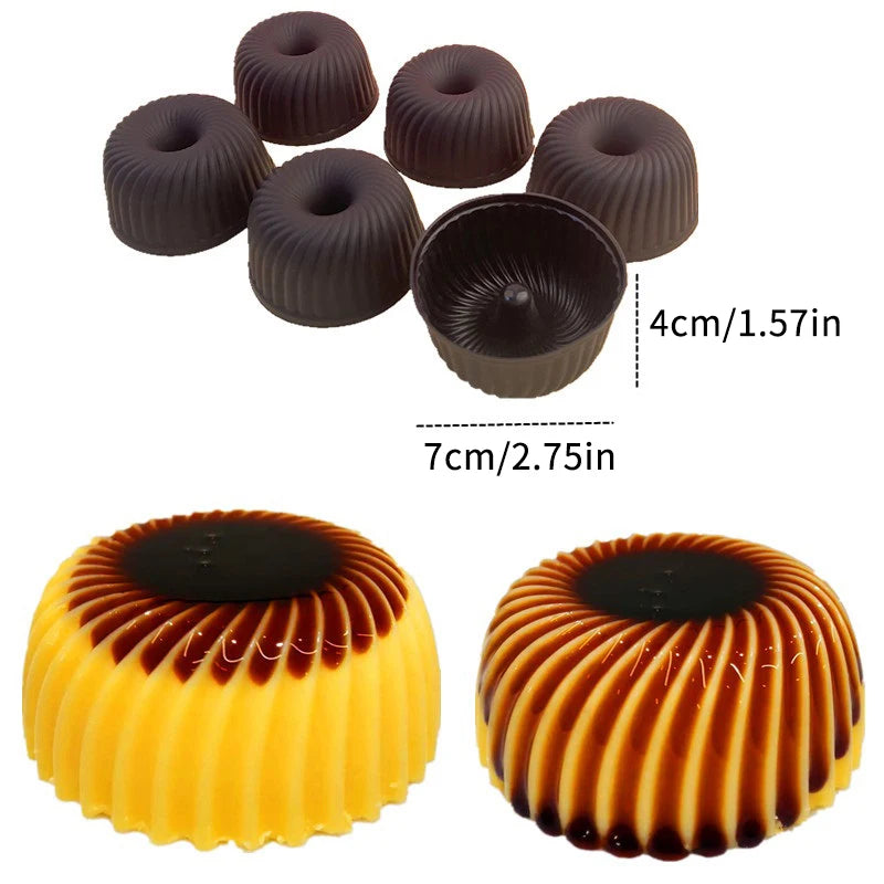 Silicone Caramel Pudding Mold For Cupcake Muffin Donut Tray