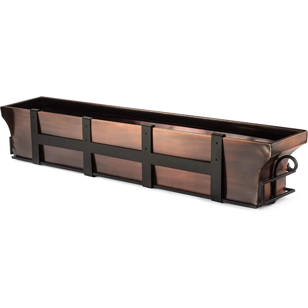 Rust Resistant Window Planter Box Stainless Steel Copper