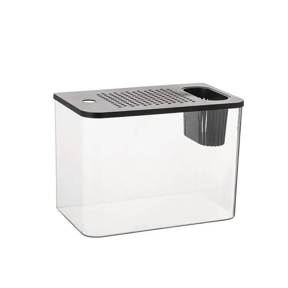 PET ABS Transparent Aquarium Tank With Lid For Fish Turtle