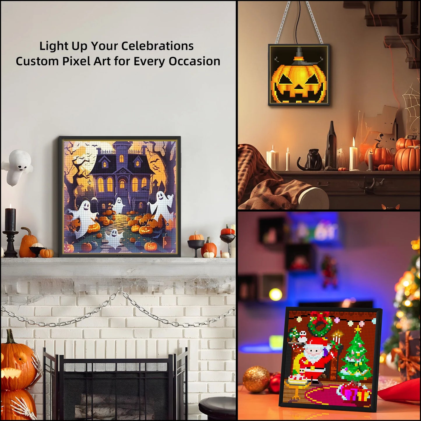 Divoom Pixoo 64 WiFi 64 X 64 LED Panel for Gaming Room Decoration Pixel Art Display WiFi Cloud Digital Frame with APP Control,