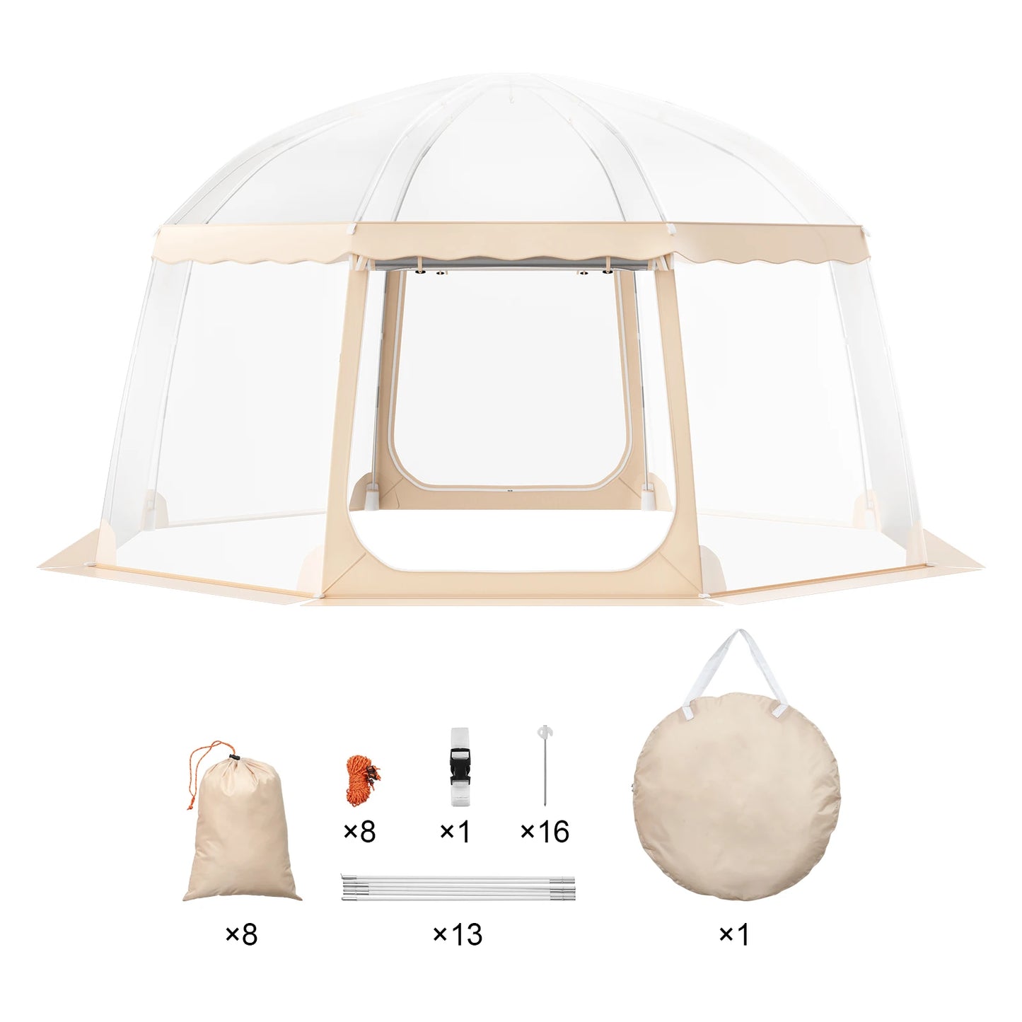 Bubble Tent Pop Up Weatherproof Sports Tent 50x50 Inches