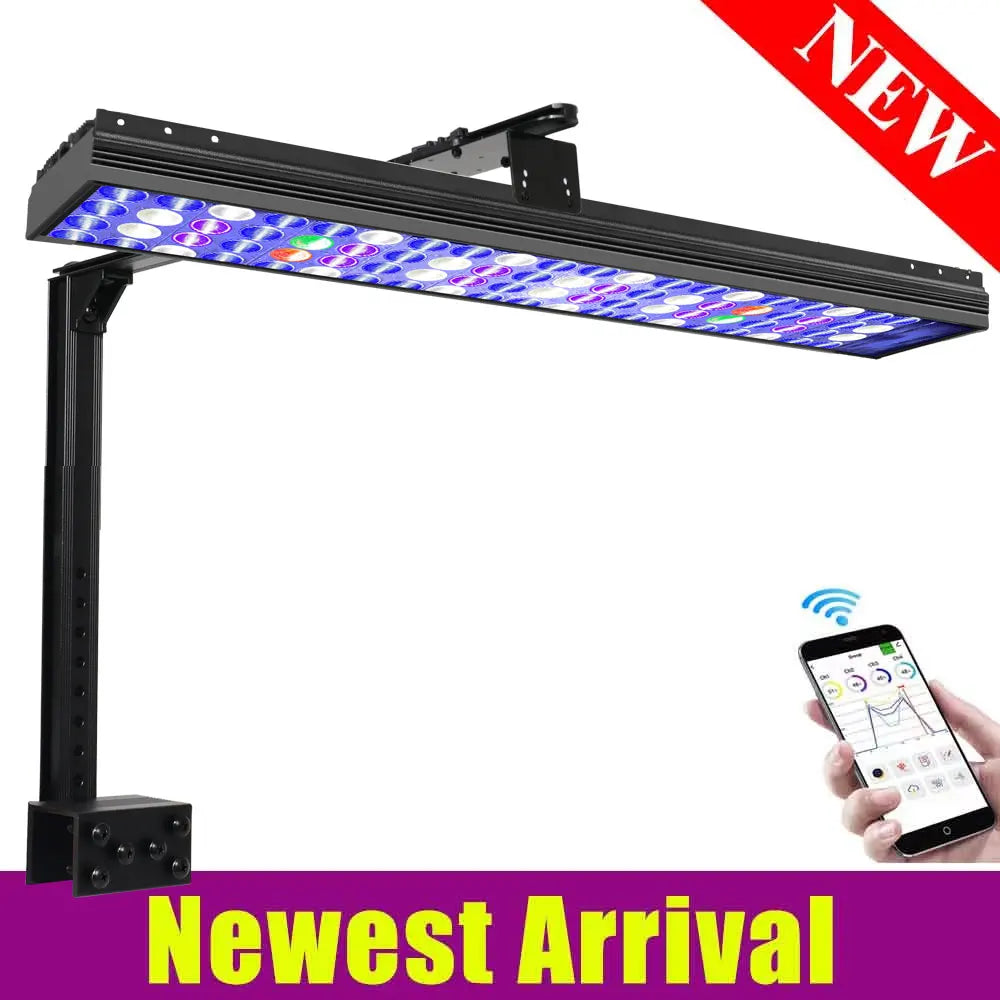 PopBloom 60cm WiFi Marine Aquarium Light Full Spectrum LED