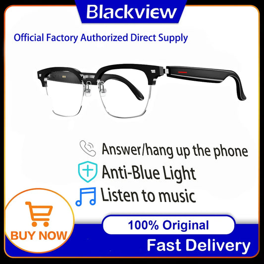 Blackview E1306 Glasses Anti Blue Light Bluetooth Calls AI