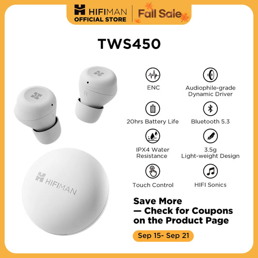 Hifiman TWS450 True Wireless Headset Noise Cancellation