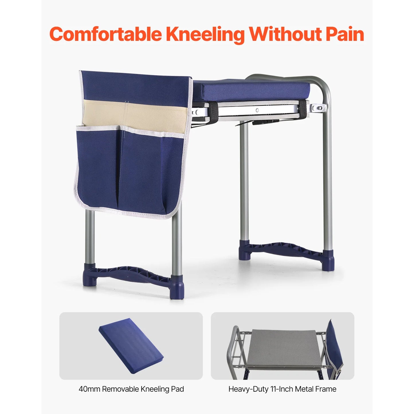 SucceBuy Garden Kneeler And Seat Folding With Tool Bag