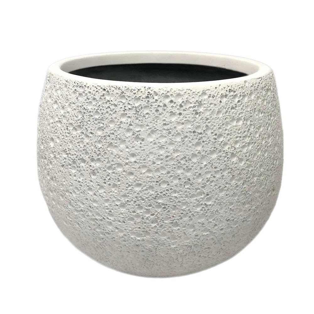 Resin Moon Planter 13in Weather Resistant Garden Decor