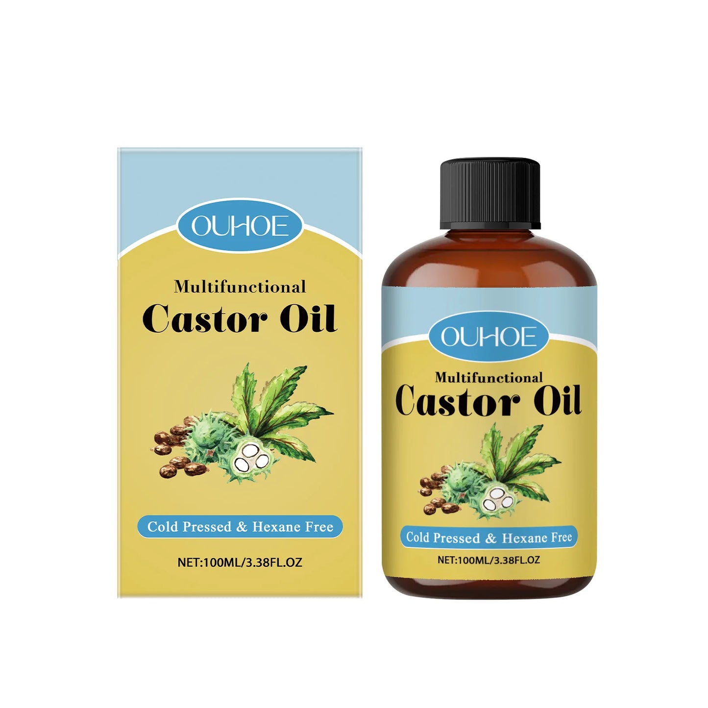Ouhoe Castor Oil Nourishing Hair Growth And Skin Care