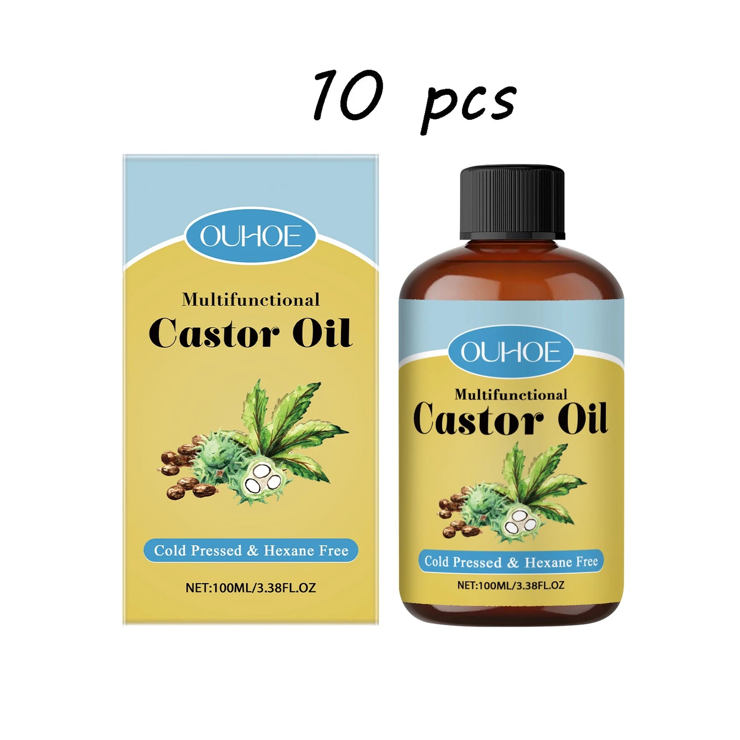 Ouhoe Castor Oil Nourishing Hair Growth And Skin Care