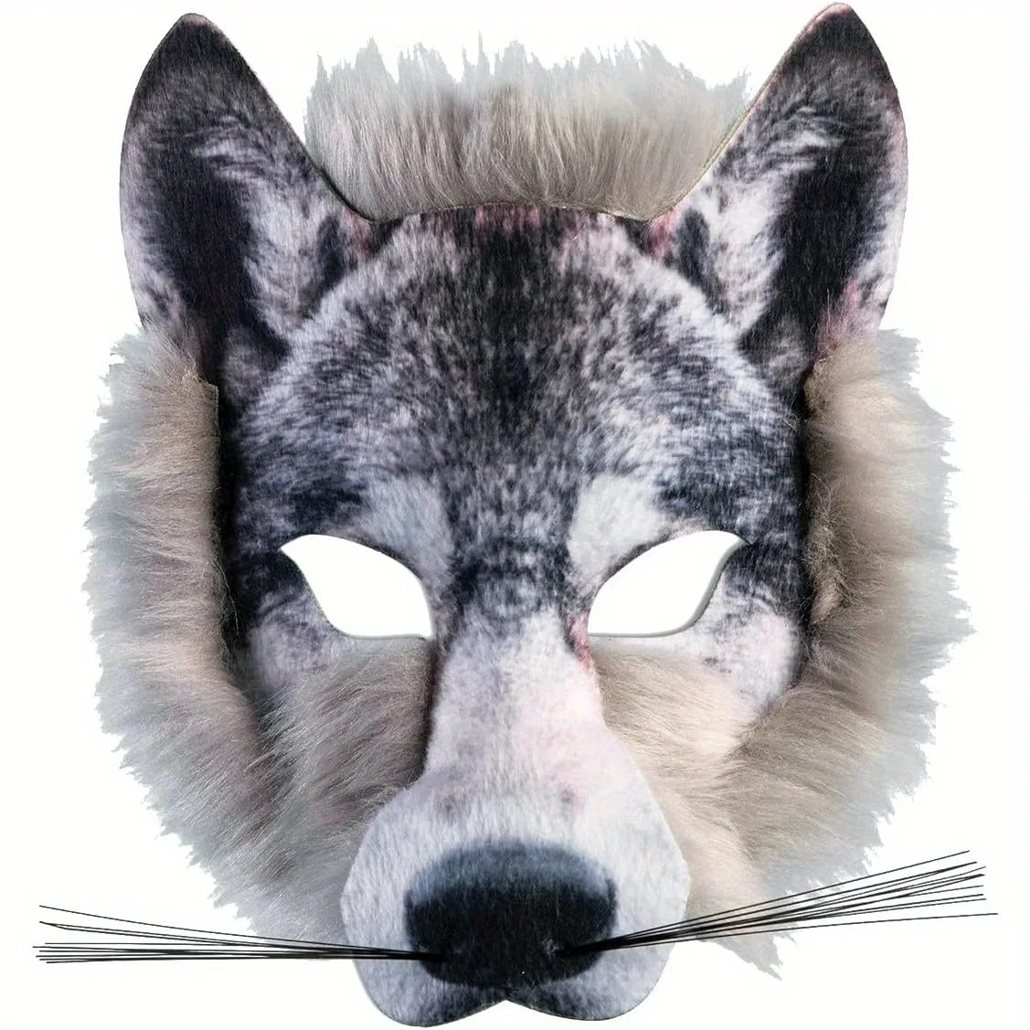 Wolf Mask for Halloween Party Universal One Size PVC