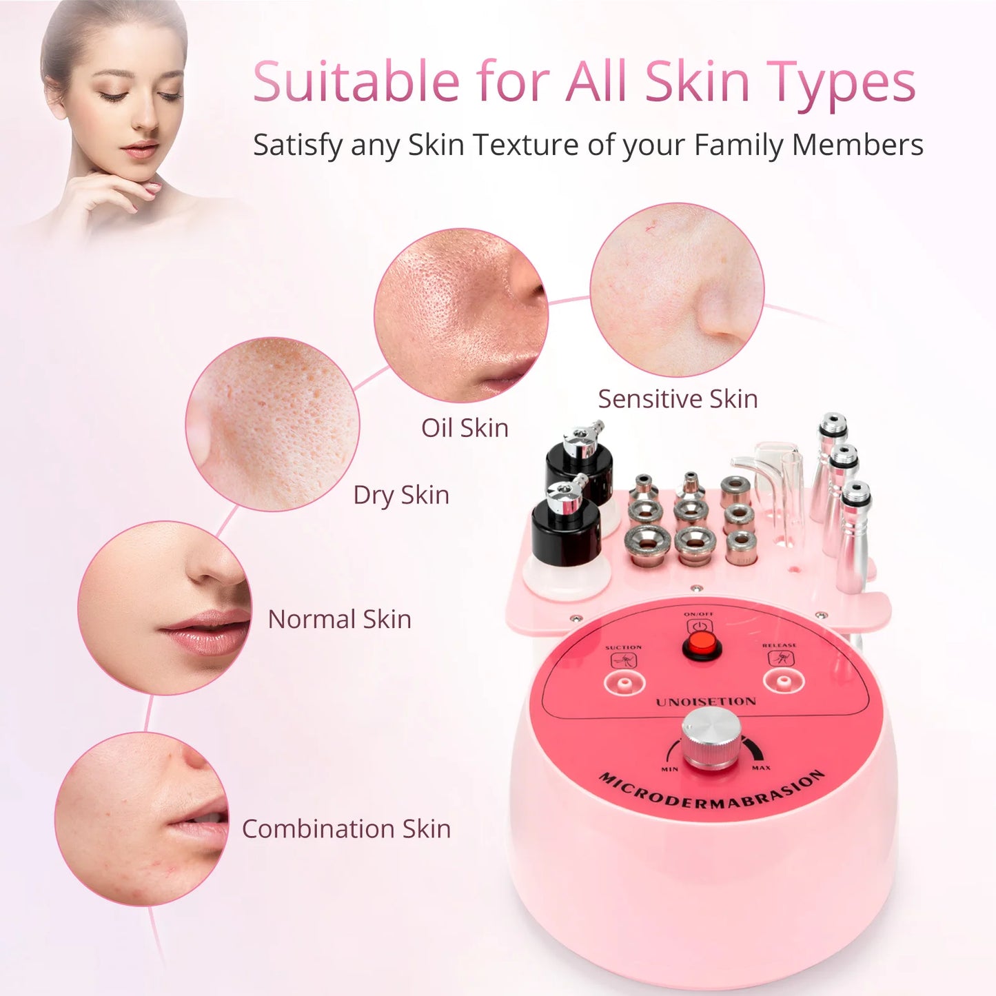 Diamond Facial Peeling Machine Home Use Professional Microdermabrasion Nano Water Spray Exfoliation Beauty Machine