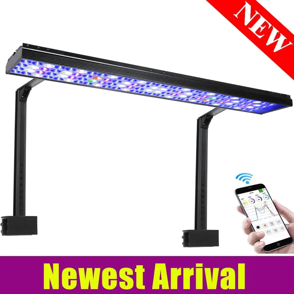 PopBloom 60cm WiFi Marine Aquarium Light Full Spectrum LED