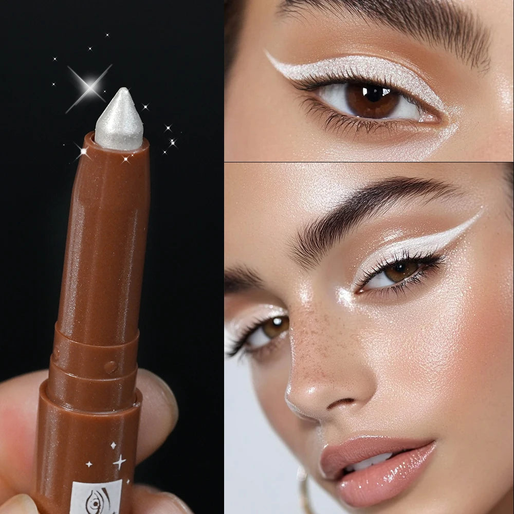 White Glitter Highlight Stick Shimmer Eyeshadow Pencil