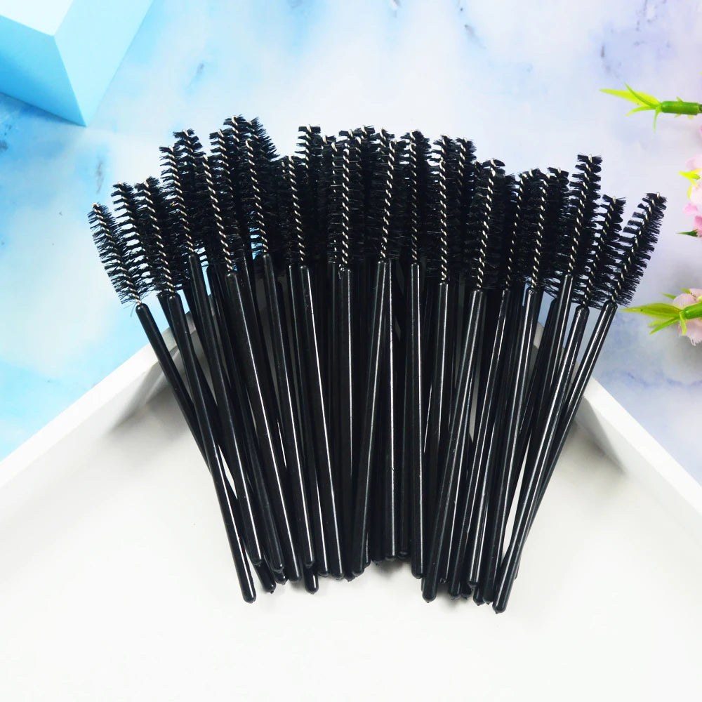 Brushes Eyelashes ExtensionsSupplies Makeup Brush Disposable Mascara Wands Applicator Lash Scrub