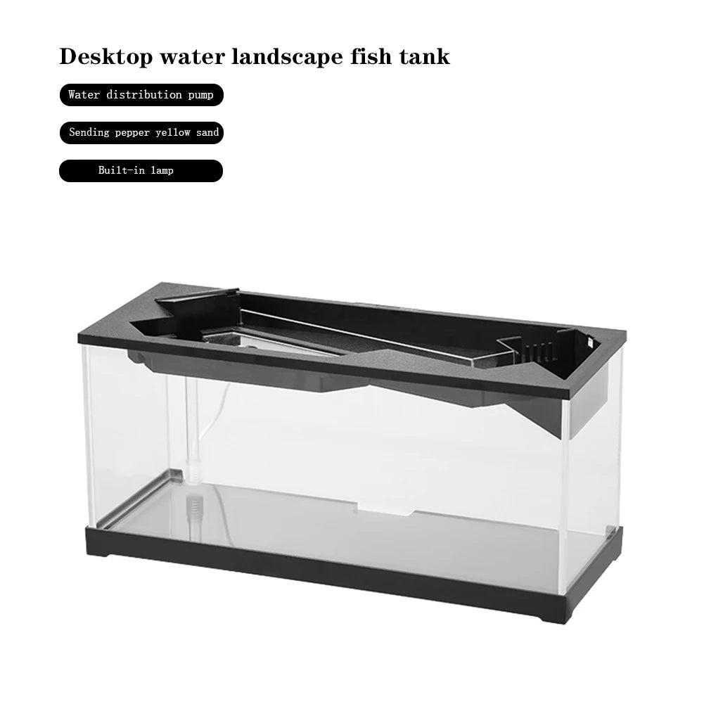 Acrylic Aquarium Tank With Built In Light Water Pump