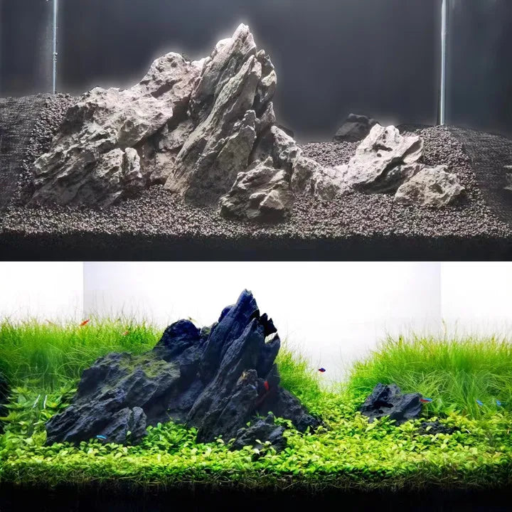 FZONE Resin Seiryu Stone Aquarium Rocks For Aquascaping