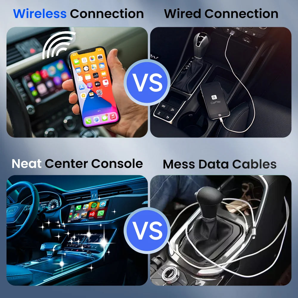 Carlinkit Mini 5 Pro Wireless Carplay Android auto Adapter for Car Intelligent Systems Upgrade Ble Wifi Seamless Connection