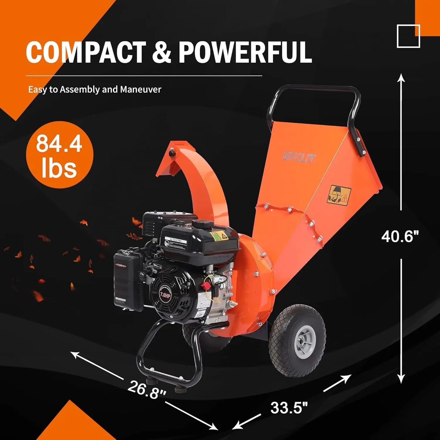 C30 Lite Wood Chipper Mulcher 7 HP 212cc 3 Inch Max