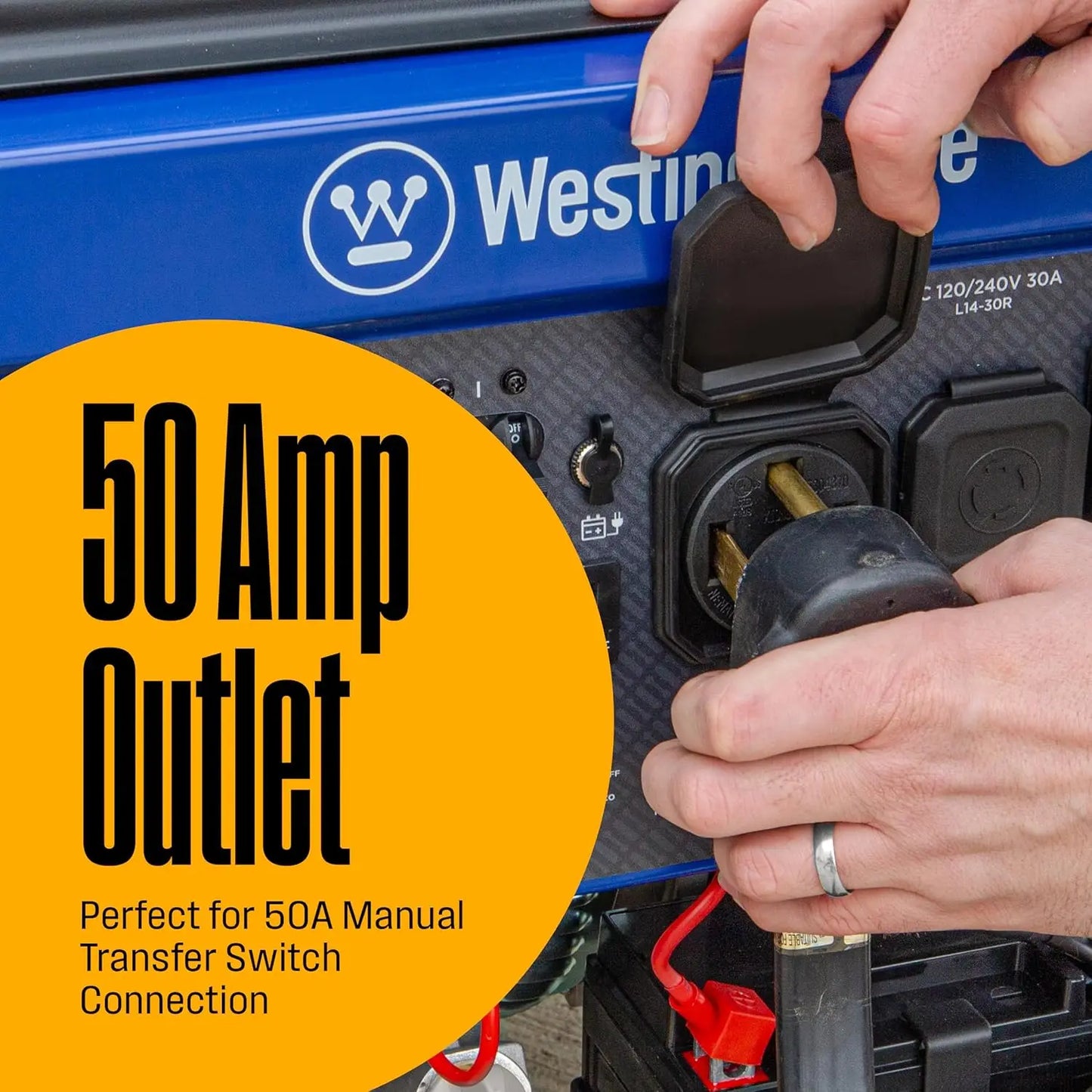 12500 Watt Dual Fuel Home Backup Portable Generator, Remote Electric Start, Transfer Switch Ready