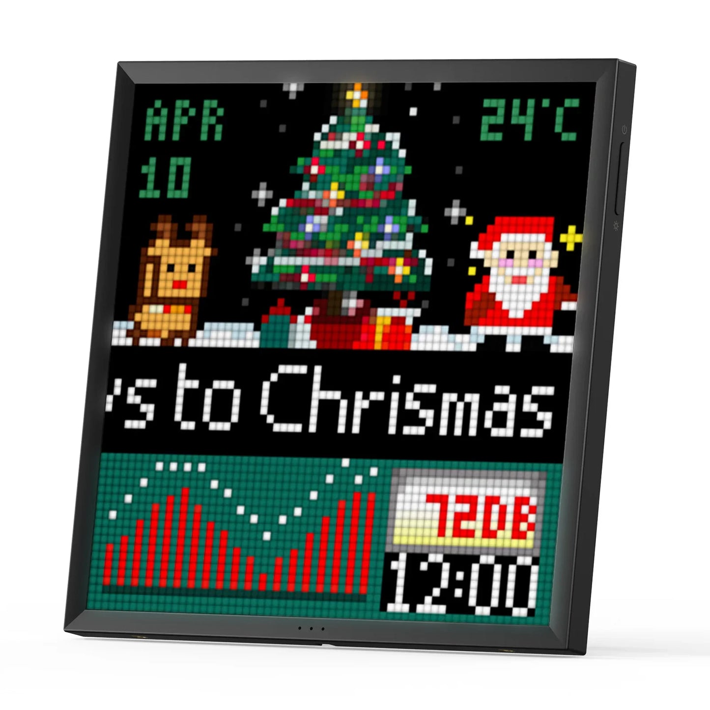 Divoom Pixoo 64 WiFi 64 X 64 LED Panel for Gaming Room Decoration Pixel Art Display WiFi Cloud Digital Frame with APP Control,