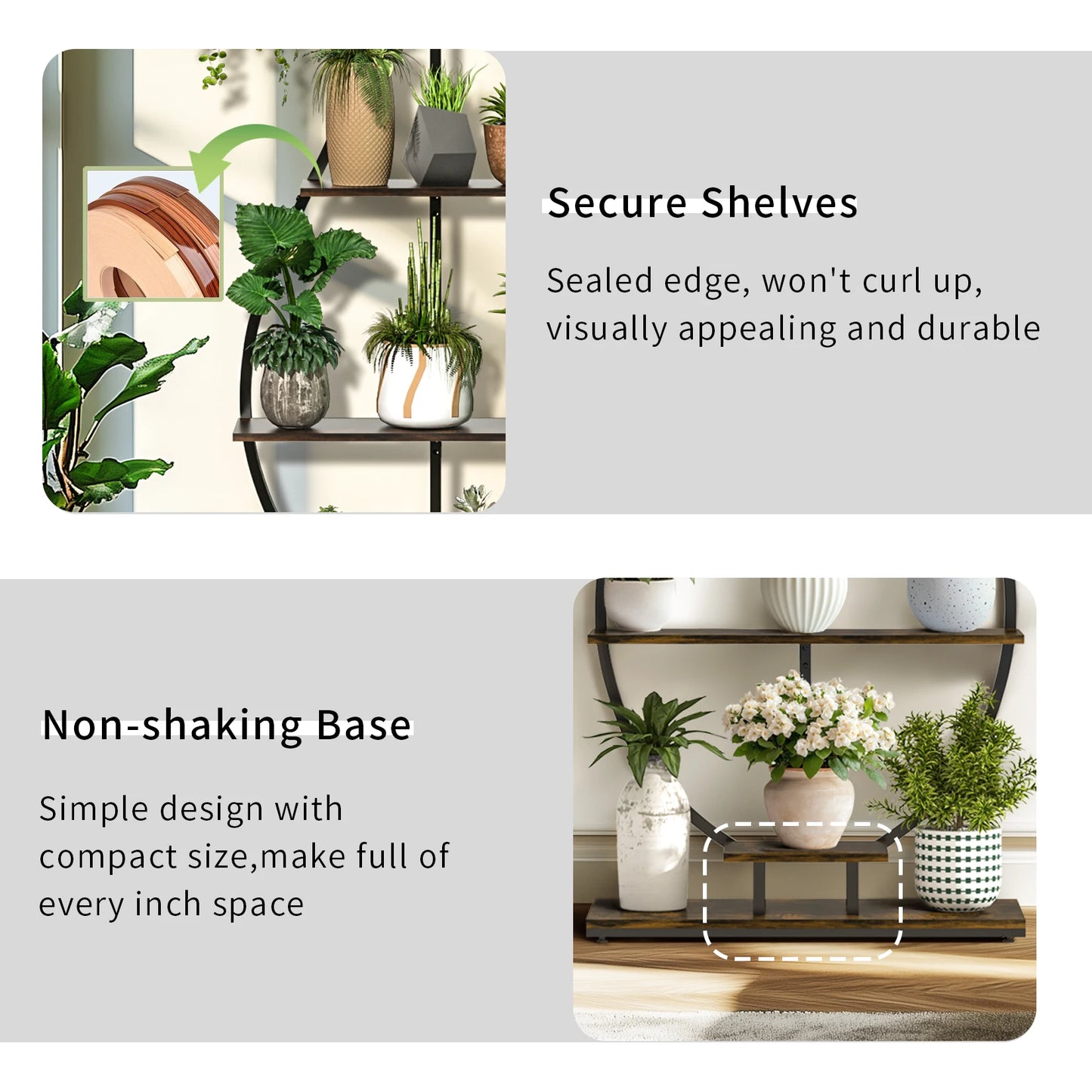 Vase Plant Stand 5 Tier Planter Display Rack Garden Decor
