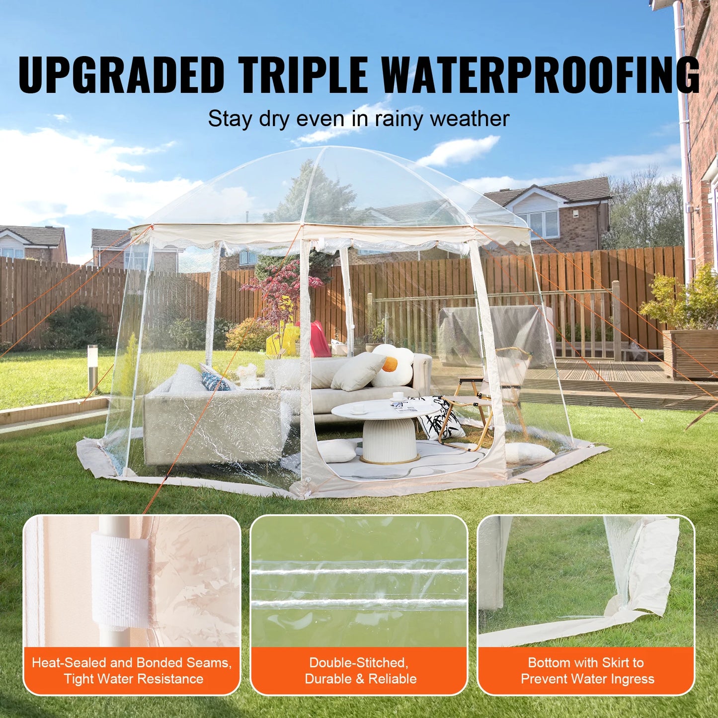Bubble Tent Pop Up Weatherproof Sports Tent 50x50 Inches