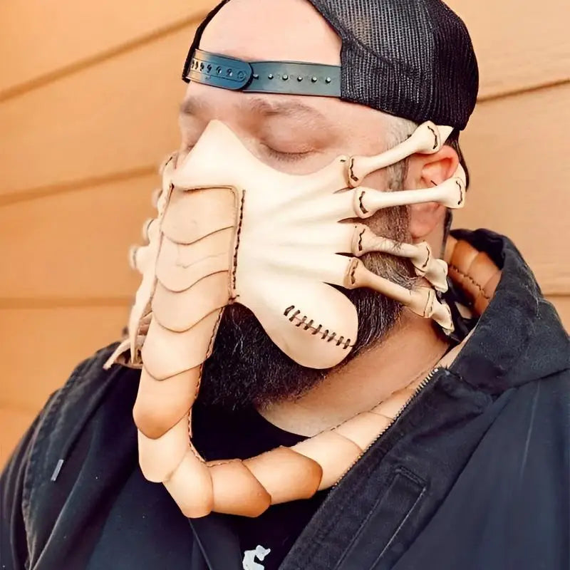 Scary Predator Nylon Half Face Mask Halloween Party Cosplay