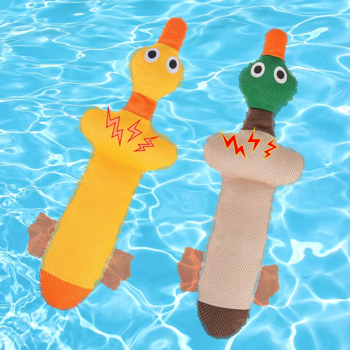 Floating Dog Water Pool Toys - Suitable for medium/large-sized dogs, Zizi Duck-designed pool toys, summer dog toys