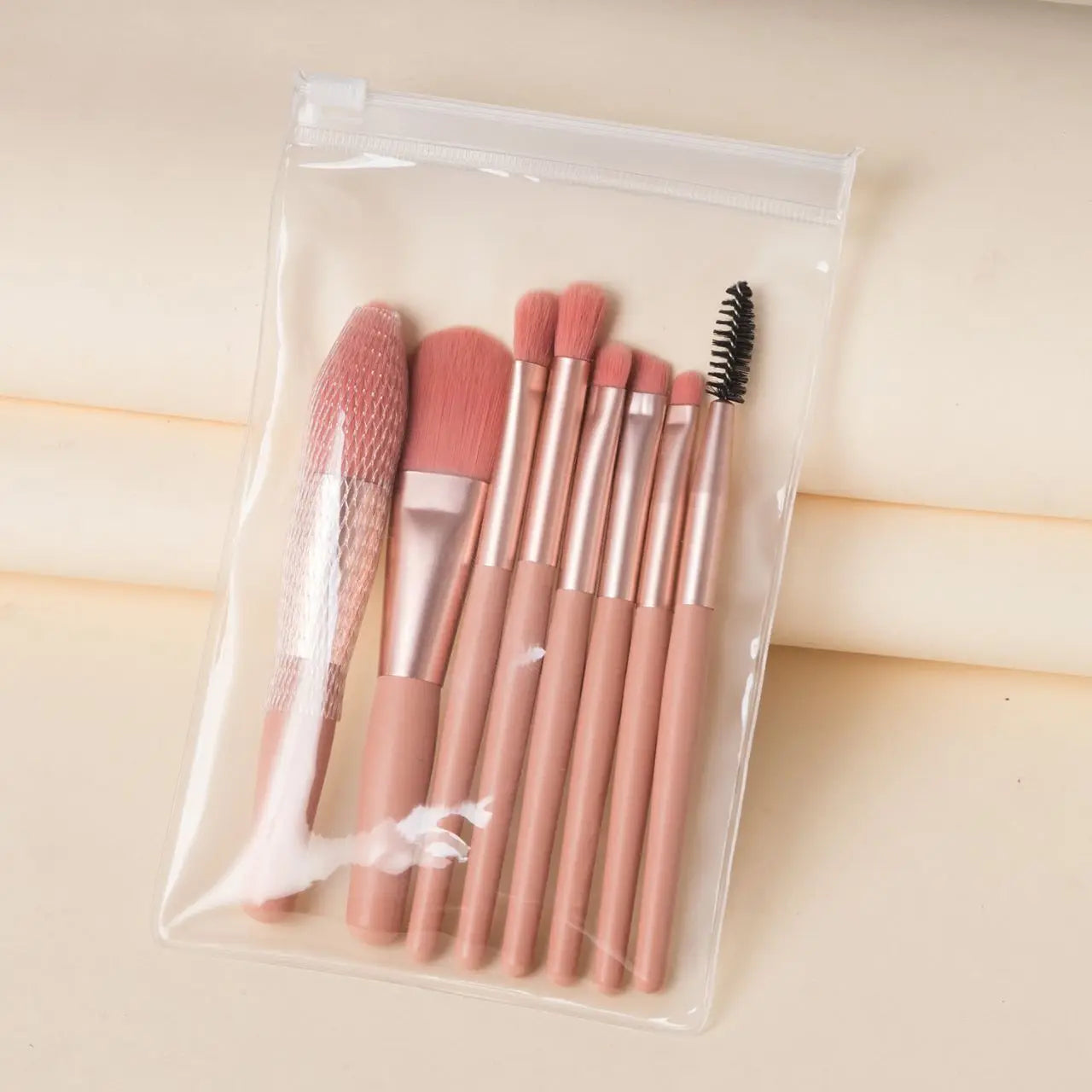 8 Piece Foundation Macaron Makeup Brush Set Concealer Blush