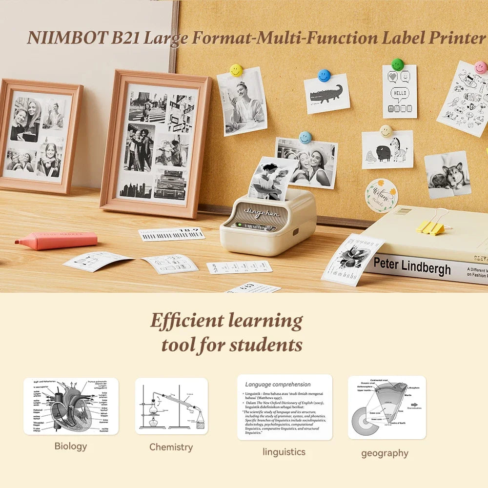 Niimbot B21 Mini Thermal Label Printer Self Adhesive