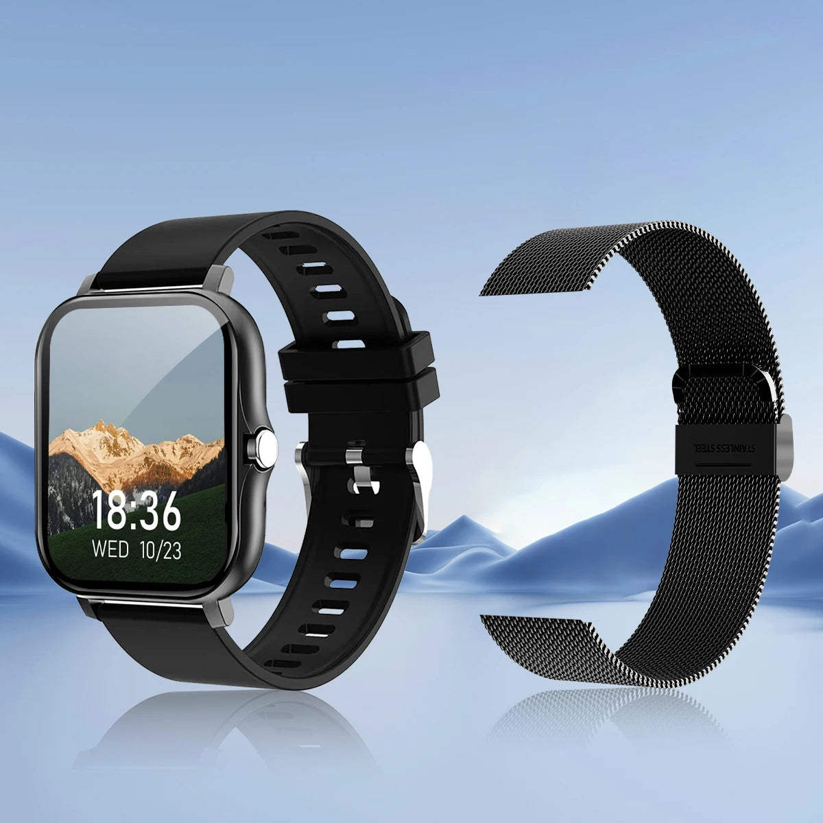 Smart Watch Wireless Calling Dial Sport Mode Reminder Fitness Monitoring for iPhone Android