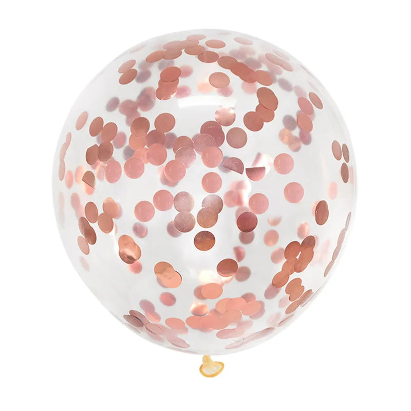 Gold Confetti Latex Balloons 5 10 20pcs Glitter Clear Transparent Helium Balloons for Wedding and Baby Shower