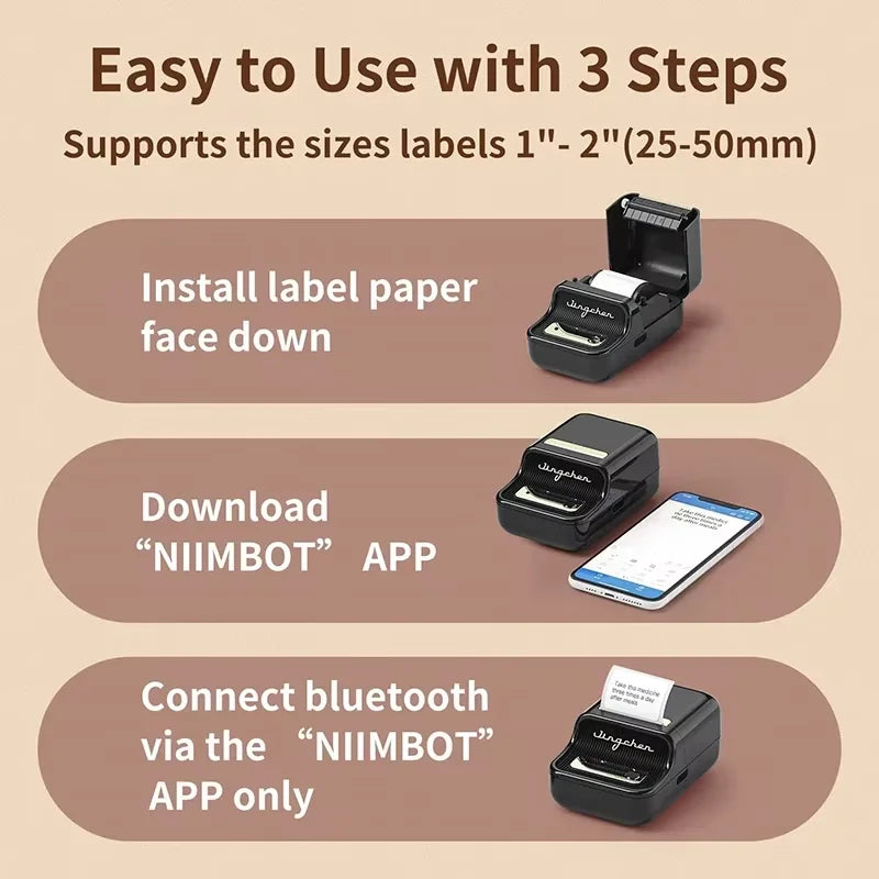 Niimbot B21 Mini Thermal Label Printer Self Adhesive