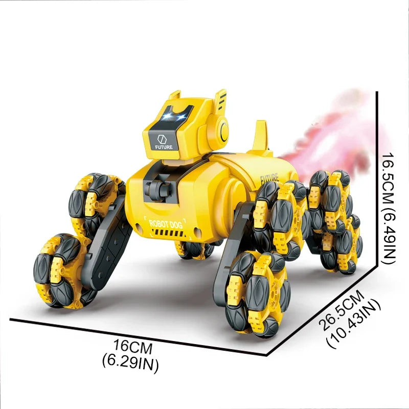 2.4G Remote Control Robot Dog RC Car Gesture Sensing 360 Drift Stunt Intelligent Mechanical Dog Toys for Boys Girl Children Gift