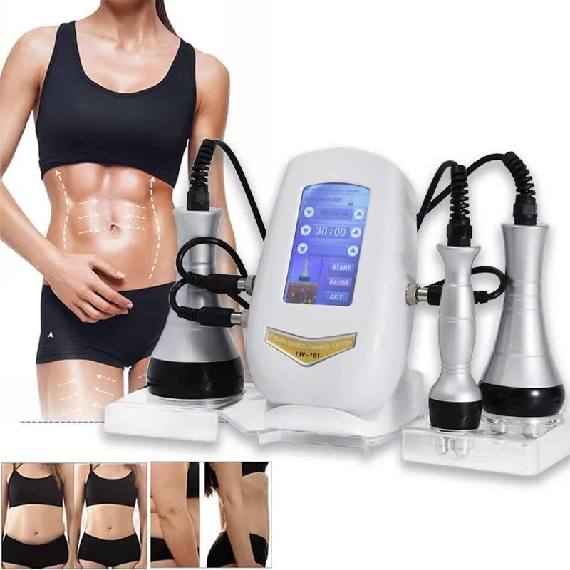 3 In 1 Cavitation Machine Body Slimming Massager Multi-Functional Device Face Body Tightening Lifting homeuse Skincare Tool